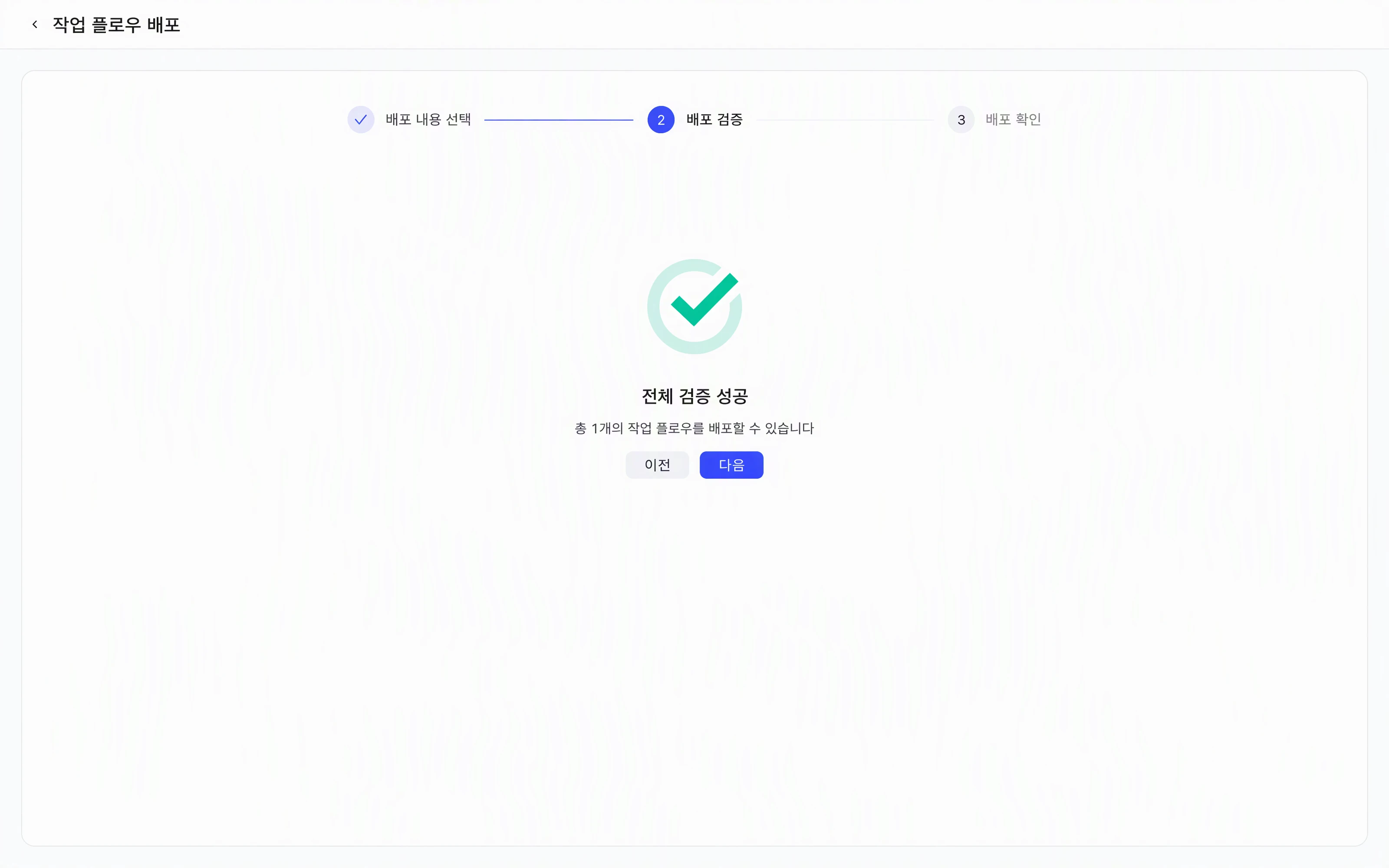 发布任务流第 2 步「发布校验」：按校验结果分组，列出各发布项的异常原因