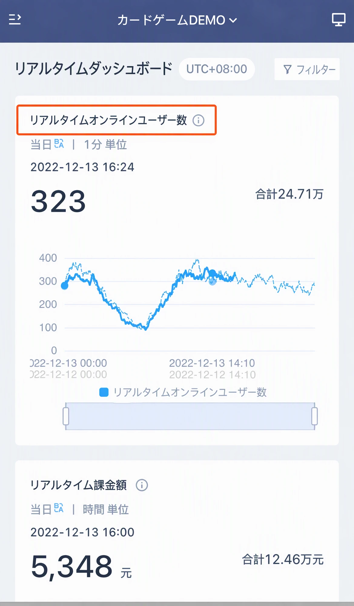 移动端实时看板，框出可点击进入明细页的报表名称