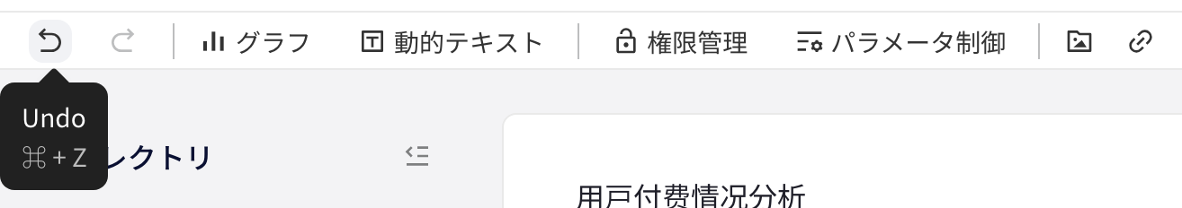 总结摘要编辑工具栏，悬停撤销按钮显示「撤销 ⌘+Z」提示，重做置灰