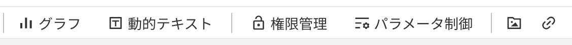 总结摘要编辑工具栏中间的插入按钮：图表、动态文本、权限控制、参数控制、图片、链接